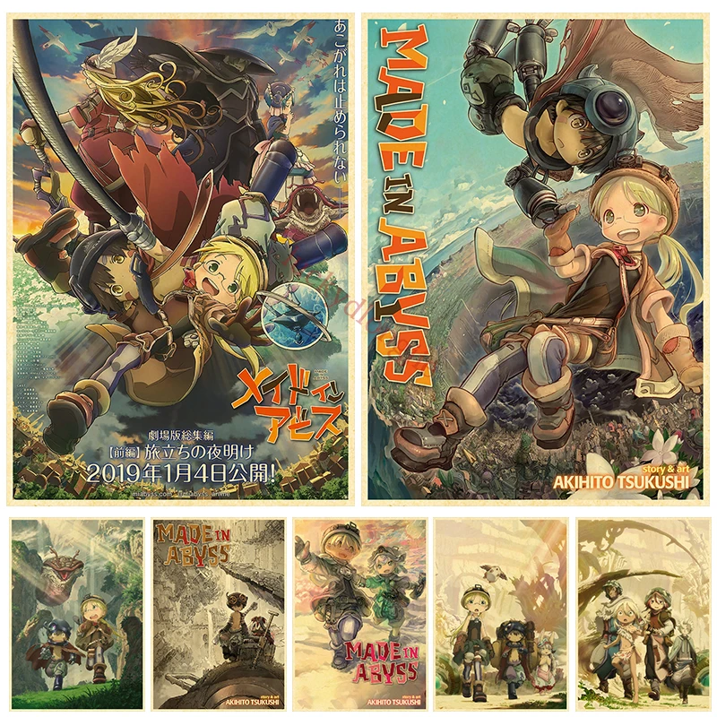 Anime Poster Made in Abyss Posters Printed Wall Vintage Kraft Paper Home Living Room Wall Stickers Art Painting
Anime Poster Made in Abyss Posters Printed Wall Vintage Kraft Paper Home Living Room Wall Stickers Art Painting