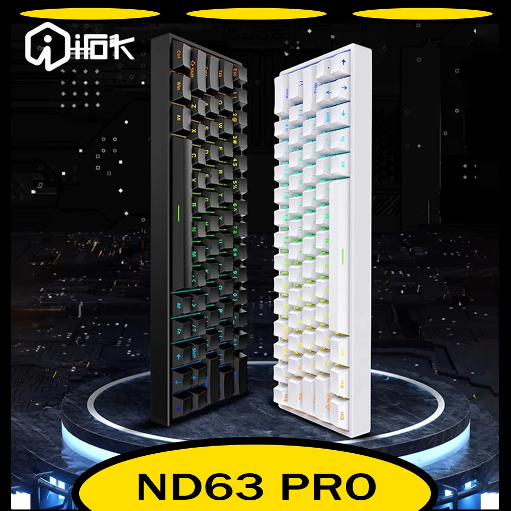 Irok Nd63 Pro Механическая клавиатура Проводной магнитный переключатель Горячая замена Rgb Киберспорт Настройка клавиатуры для аксессуаров Офисные игры
Irok Nd63 Pro Механическая клавиатура Проводной магнитный переключатель Горячая замена Rgb Киберспорт Настройка клавиатуры для аксессуаров Офисные игры