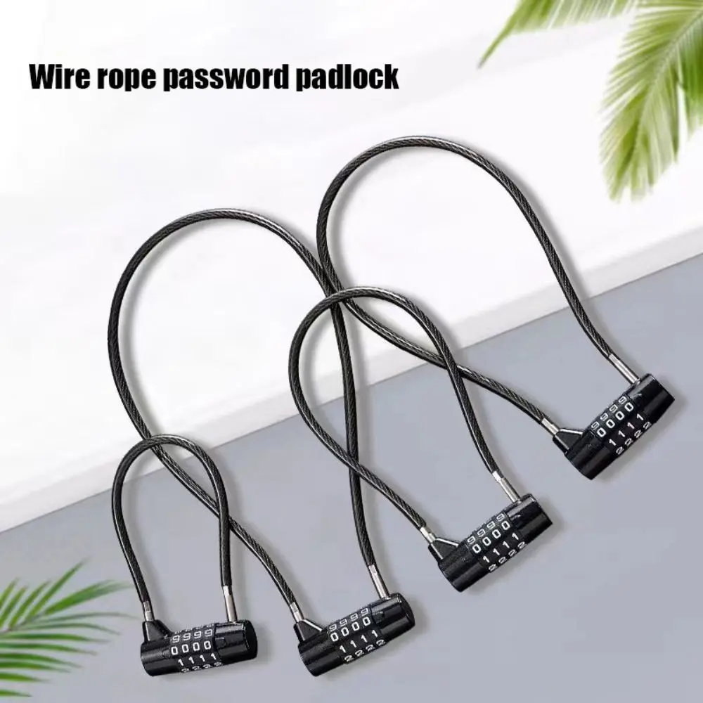 Durable 4-digit Cable Password Lock Multifunctional Soft Steel Cable Lock Flexible Zinc Alloy Suitcase Lock Helmet
Durable 4-digit Cable Password Lock Multifunctional Soft Steel Cable Lock Flexible Zinc Alloy Suitcase Lock Helmet