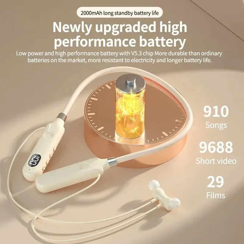 Headset with Display Control Earbuds Music Wireless Earphones Headphones Neckband Outdoor Sports
Headset with Display Control Earbuds Music Wireless Earphones Headphones Neckband Outdoor Sports