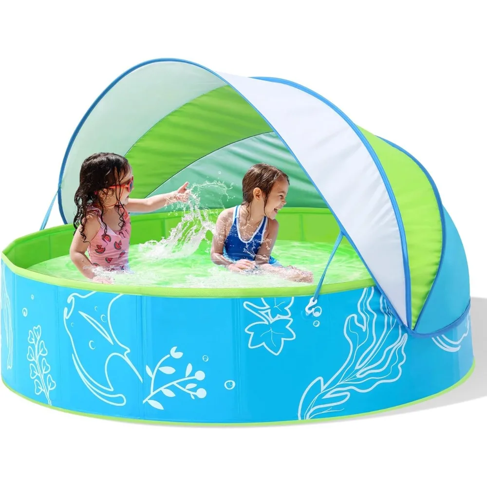 Foldable Kiddie Pool with Canopy: 47in Baby Pool and Beach Tent for Toddlers Infants 6-12 Months and Kids 2-4 Years Old - Portab
Foldable Kiddie Pool with Canopy: 47in Baby Pool and Beach Tent for Toddlers Infants 6-12 Months and Kids 2-4 Years Old - Portab
