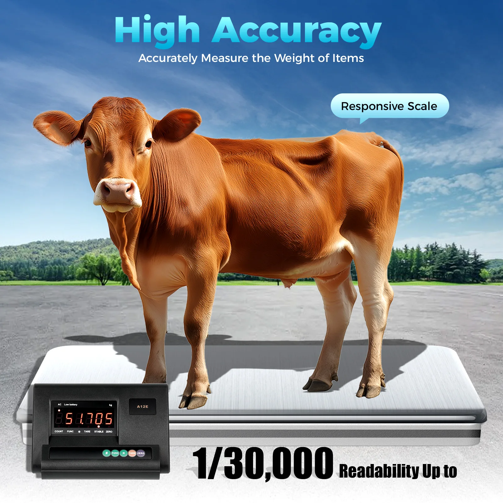 Livestock Load Cell Scale Kit 2.5T 5000lb Fit Cattle Hogs Sheep Goats Pigs Squeeze Chutes Pallet Scale 
Livestock Load Cell Scale Kit 2.5T 5000lb Fit Cattle Hogs Sheep Goats Pigs Squeeze Chutes Pallet Scale