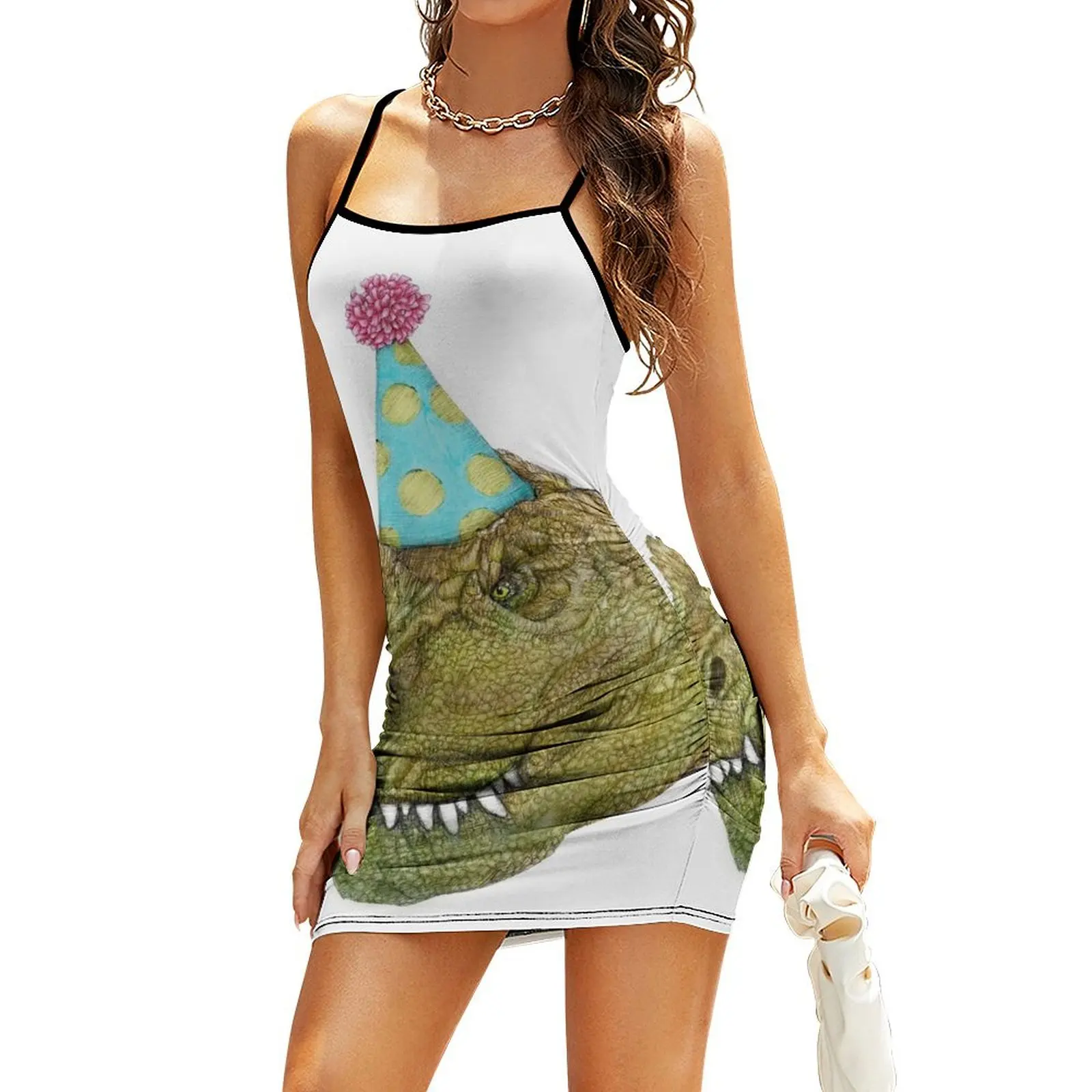 Party Dinosaur Sling Dress Dress vintage woman dress Women's summer skirt women's elegant loose dresses
Party Dinosaur Sling Dress Dress vintage woman dress Women's summer skirt women's elegant loose dresses