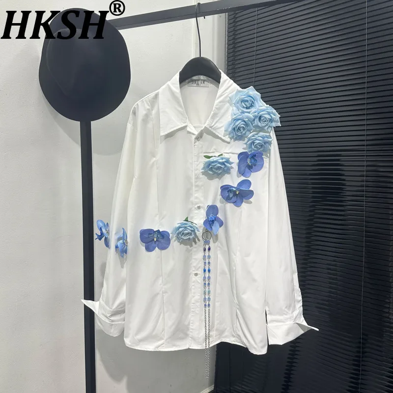 HKSH Spring New Men's Tide Niche Fashion Three-dimensional Handmade Floral Shirt Long-sleeved Stylish Elegant Shirts Top HK22761
HKSH Spring New Men's Tide Niche Fashion Three-dimensional Handmade Floral Shirt Long-sleeved Stylish Elegant Shirts Top HK22761