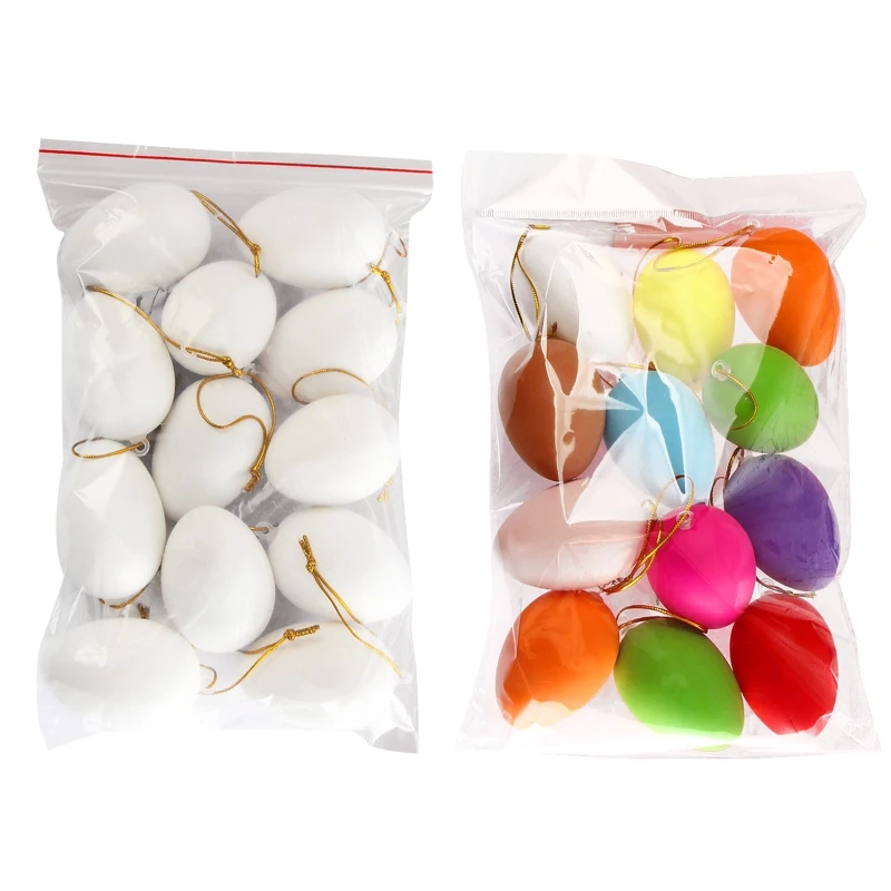E8BD Easter Egg 12 Pcs White Colorful Simulation Plastic Eggs Set Handmade Supplies for Children Kindergarten DIY Painted
E8BD Easter Egg 12 Pcs White Colorful Simulation Plastic Eggs Set Handmade Supplies for Children Kindergarten DIY Painted