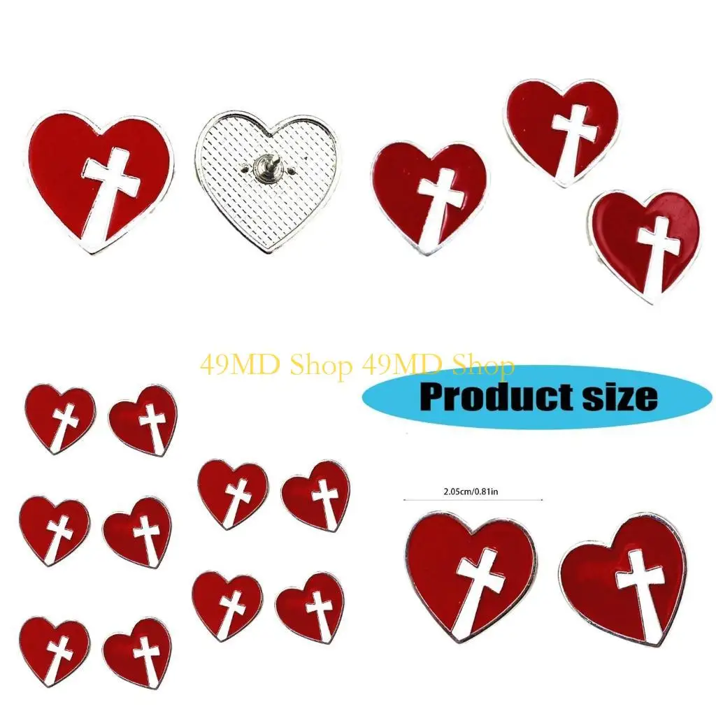 49MD 10Pcs Drop Oil Heart Badge Pin Metal Enamel Brooches Pin With Easy Buckles
49MD 10Pcs Drop Oil Heart Badge Pin Metal Enamel Brooches Pin With Easy Buckles