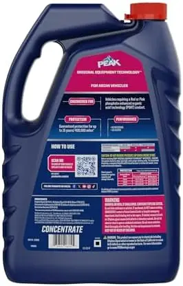 PEAK OET Red/Pink Antifreeze/Coolant for Asian Vehicles - 1 Gal
PEAK OET Red/Pink Antifreeze/Coolant for Asian Vehicles - 1 Gal