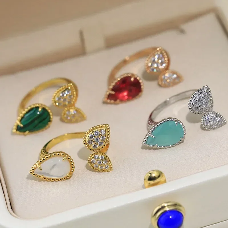 SFE Advanced Design Jewelry S925 Sterling Silver Colorful Gemstone Water Drop Ring Women's Wedding Fashion Luxury Brand
SFE Advanced Design Jewelry S925 Sterling Silver Colorful Gemstone Water Drop Ring Women's Wedding Fashion Luxury Brand
