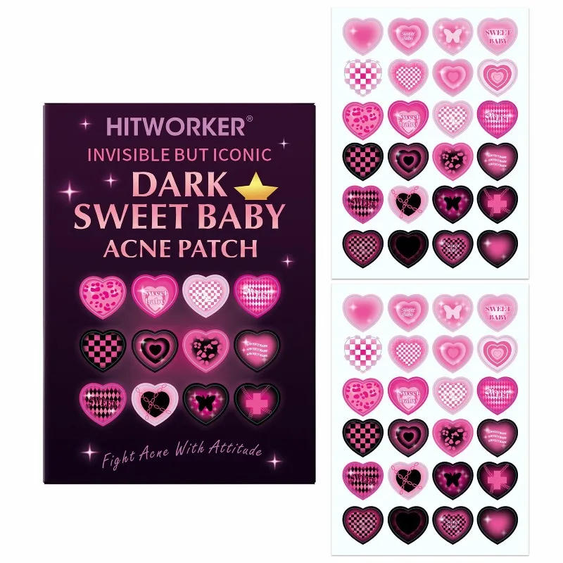 48PCS Sweet Acne Patch Hydrocolloid Cartoon Heart-shaped Pimple Patch Acne Dots Patches For Covering Zits Blemishes Stickers
48PCS Sweet Acne Patch Hydrocolloid Cartoon Heart-shaped Pimple Patch Acne Dots Patches For Covering Zits Blemishes Stickers