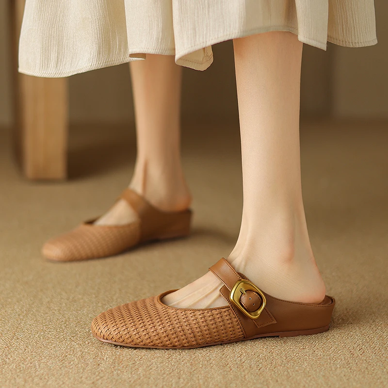 Новинка 2023 года, летние женские туфли-лодочки из натуральной кожи, женская обувь, туфли на массивном каблуке с круглым носком, сандалии с открытой пяткой, тапочки
Новинка 2023 года, летние женские туфли-лодочки из натуральной кожи, женская обувь, туфли на массивном каблуке с круглым носком, сандалии с открытой пяткой, тапочки