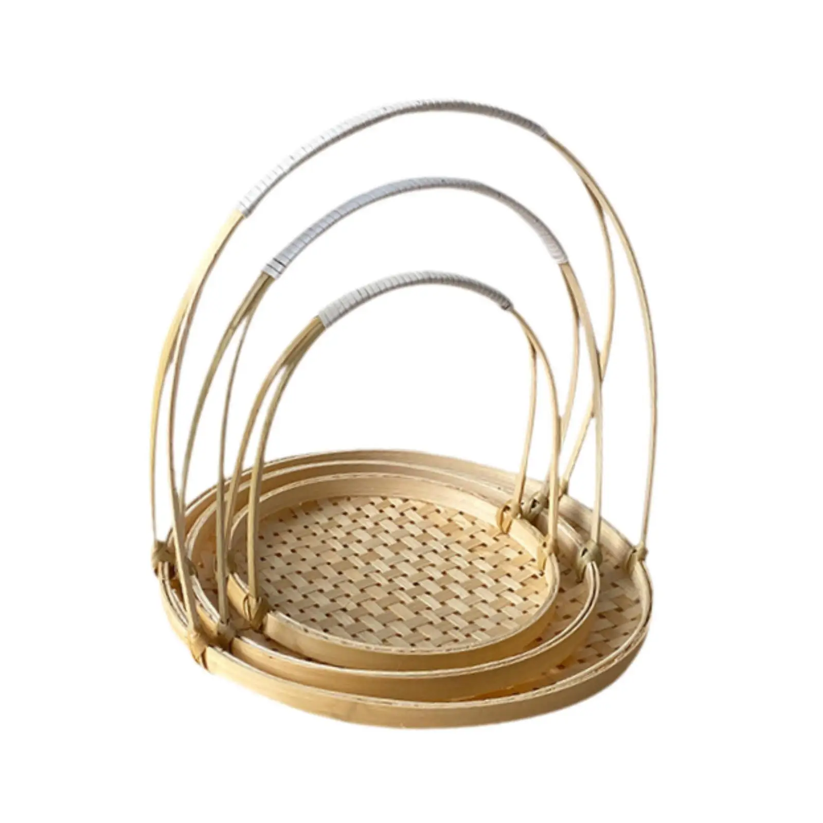 3 Pieces Woven Fruit Basket Rustic Home Decor with Handle Holder Meal Basket Food Basket for Party Cafe Table Living Room Picnic
3 Pieces Woven Fruit Basket Rustic Home Decor with Handle Holder Meal Basket Food Basket for Party Cafe Table Living Room Picnic