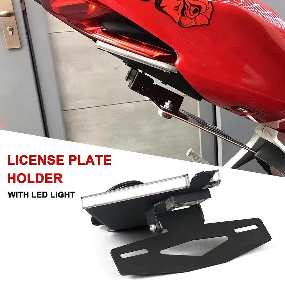 Motorcycle License Plate Holder Bracket Tail Tidy Fender Eliminator with Turn Signal Light For Ducati Panigale 899 959 1199 1299
Motorcycle License Plate Holder Bracket Tail Tidy Fender Eliminator with Turn Signal Light For Ducati Panigale 899 959 1199 1299