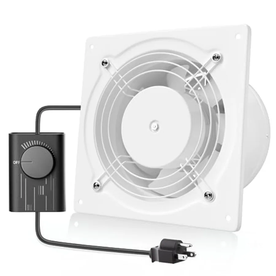 6 Inch Exhaust Fan with Speed Controller, 308CFM Wall Exhaust Fanfor Kitchen, Bathroom, Metal Extractor Fan for Pet Room, Smoki
6 Inch Exhaust Fan with Speed Controller, 308CFM Wall Exhaust Fanfor Kitchen, Bathroom, Metal Extractor Fan for Pet Room, Smoki
