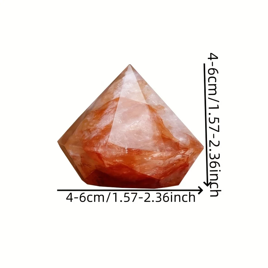 1pc Fire Quartz in a Diamond Shape, Home, Office Decoration, Ideal Holiday Present for Occasions Like Valentine's Day, Easter
1pc Fire Quartz in a Diamond Shape, Home, Office Decoration, Ideal Holiday Present for Occasions Like Valentine's Day, Easter