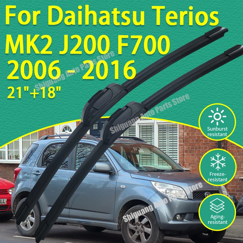Front Silicone Coating Wipers for Daihatsu Terios MK2 J200 F700 2006 - 2016 Car Wiper Windshield Windscreen Blades Accessories
Front Silicone Coating Wipers for Daihatsu Terios MK2 J200 F700 2006 - 2016 Car Wiper Windshield Windscreen Blades Accessories