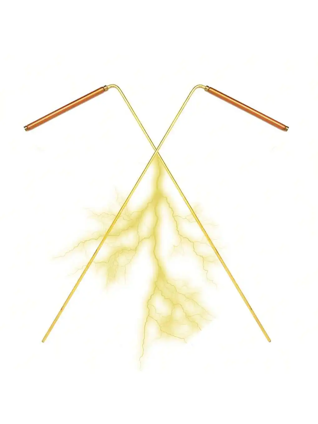 2PCS Solid Copper and Brass Dowsing Rods Tracing Spiritual Energy Chi, Ghost Hunting, Water Divining, Finding Gold
2PCS Solid Copper and Brass Dowsing Rods Tracing Spiritual Energy Chi, Ghost Hunting, Water Divining, Finding Gold