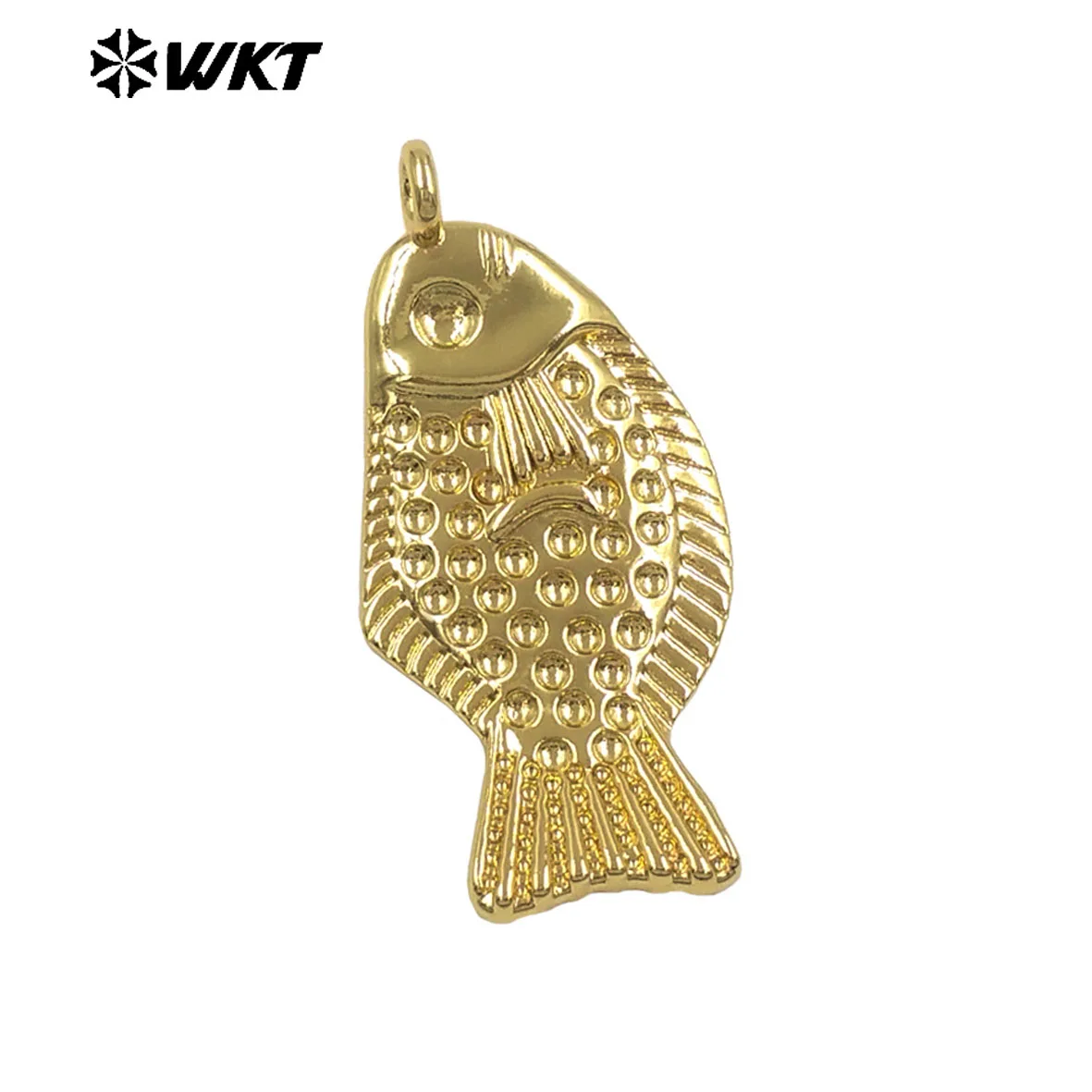 WT-P2115 High Quality 18K Gold Electroplated Yellow Brass Fish Metal Pendant For Handmade Necklace Decorative Findings
WT-P2115 High Quality 18K Gold Electroplated Yellow Brass Fish Metal Pendant For Handmade Necklace Decorative Findings
