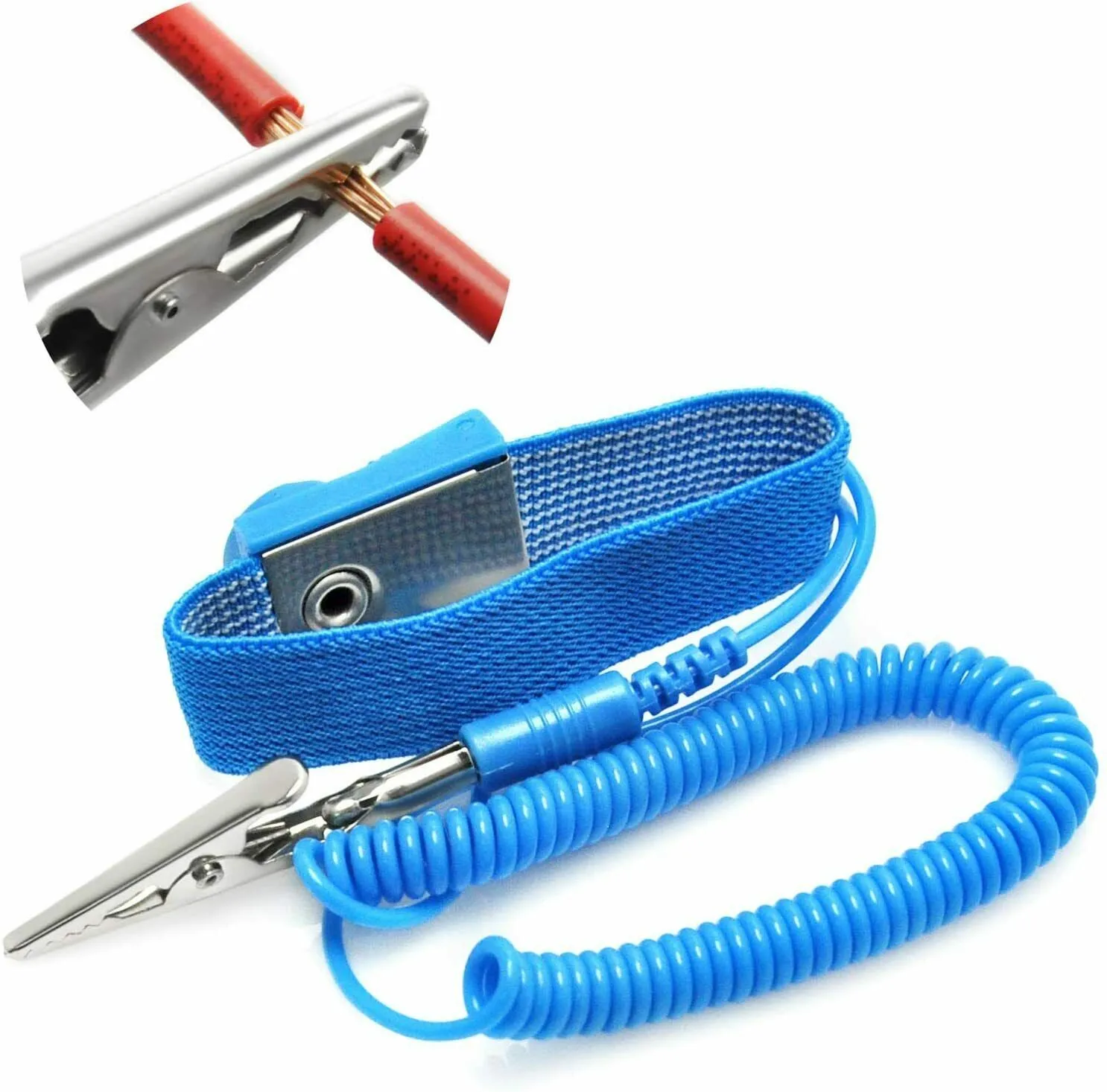 1Pc 180cm Anti-Static Wrist Strap Blue Anti-Static ESD Strap With Grounding Wires For Alligator Clip Protective Accessories
1Pc 180cm Anti-Static Wrist Strap Blue Anti-Static ESD Strap With Grounding Wires For Alligator Clip Protective Accessories