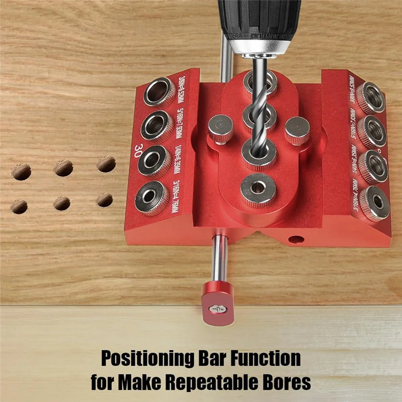 AEE6-30 45 90 Degree Angle Drill Guide Jig Drill Block For Straight Angled Holes With Detachable Drill Positioning Bar
AEE6-30 45 90 Degree Angle Drill Guide Jig Drill Block For Straight Angled Holes With Detachable Drill Positioning Bar