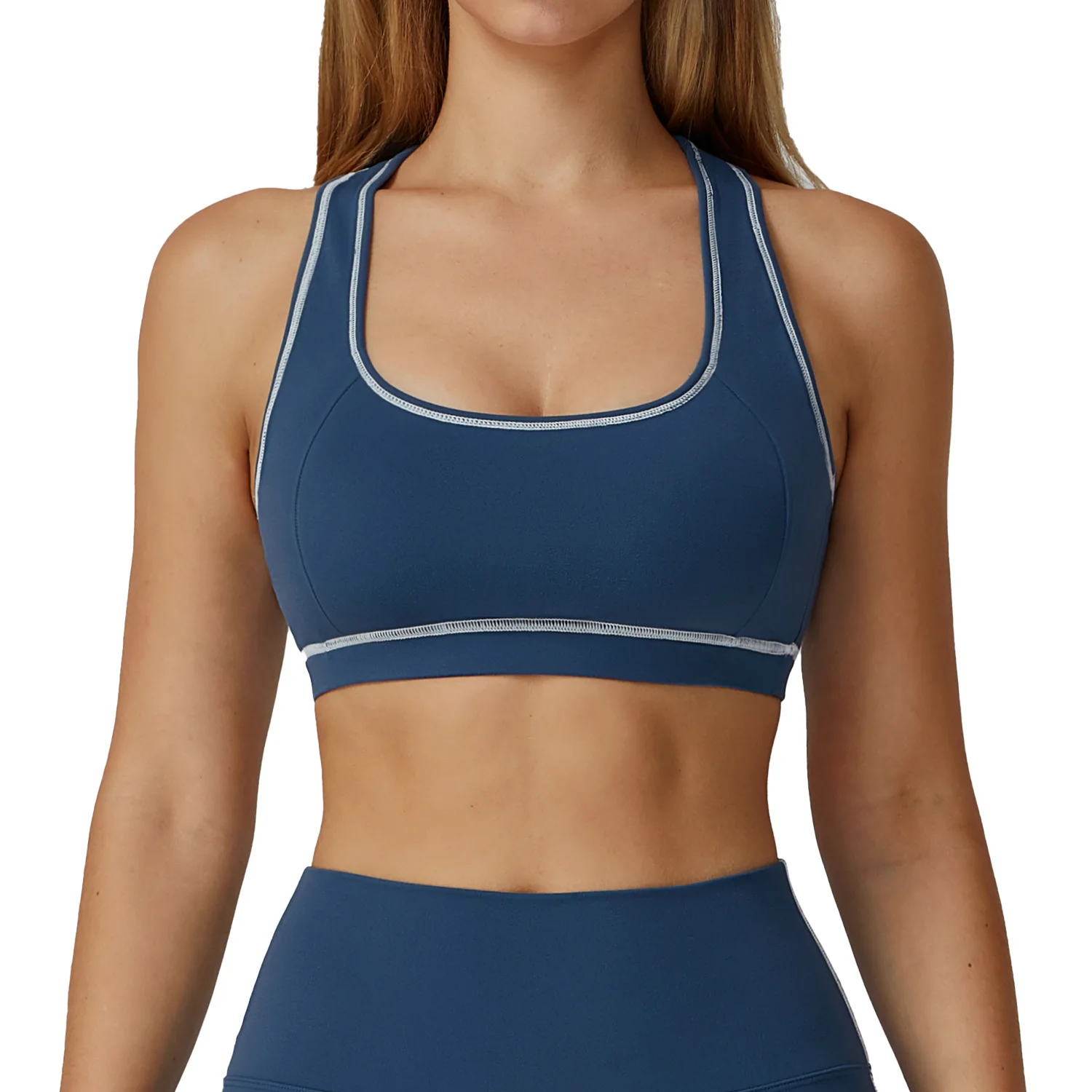 Maxdutti Color Blocking And Sandblasting Yoga Bra, I-shaped Beautiful Back Sports Vest, Outdoor Sports Running Sports Bra
Maxdutti Color Blocking And Sandblasting Yoga Bra, I-shaped Beautiful Back Sports Vest, Outdoor Sports Running Sports Bra