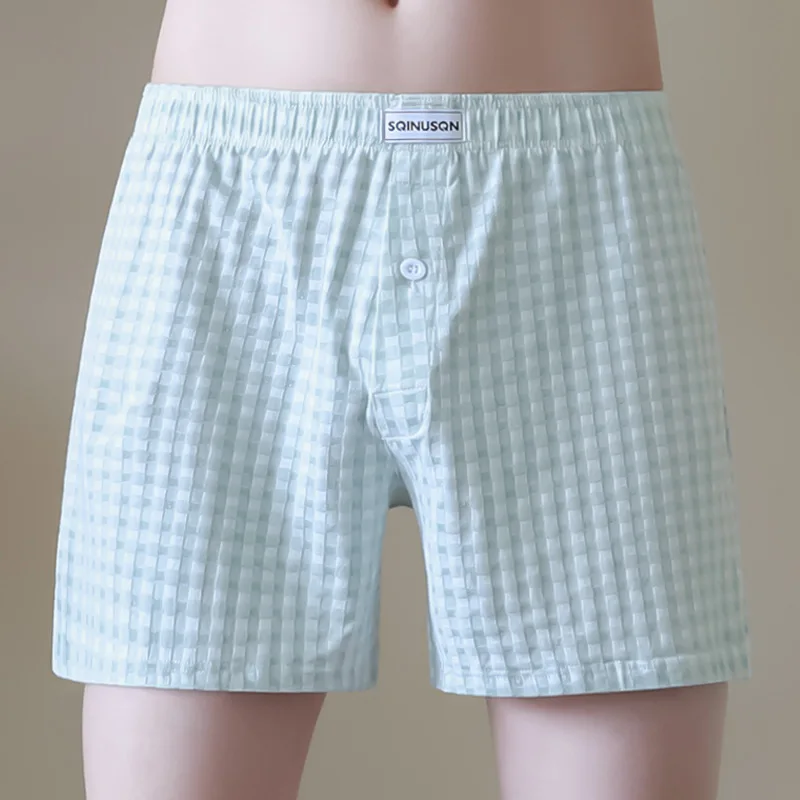 Plaid Casual Men's Panties Cotton Mens Underwear Arrow Pants Male Loose Elastic Boxer Shorts Homewear Comfortable Underpants
Plaid Casual Men's Panties Cotton Mens Underwear Arrow Pants Male Loose Elastic Boxer Shorts Homewear Comfortable Underpants