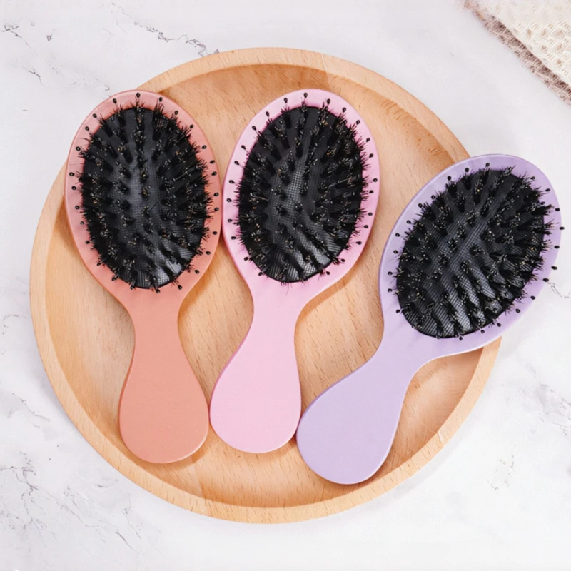 Girl's Cute Mini Cushion Hairbrush Beech Wood Handle Detangling Hair Brush Mixed With Bristles Compact Portable Brush For Women
Girl's Cute Mini Cushion Hairbrush Beech Wood Handle Detangling Hair Brush Mixed With Bristles Compact Portable Brush For Women