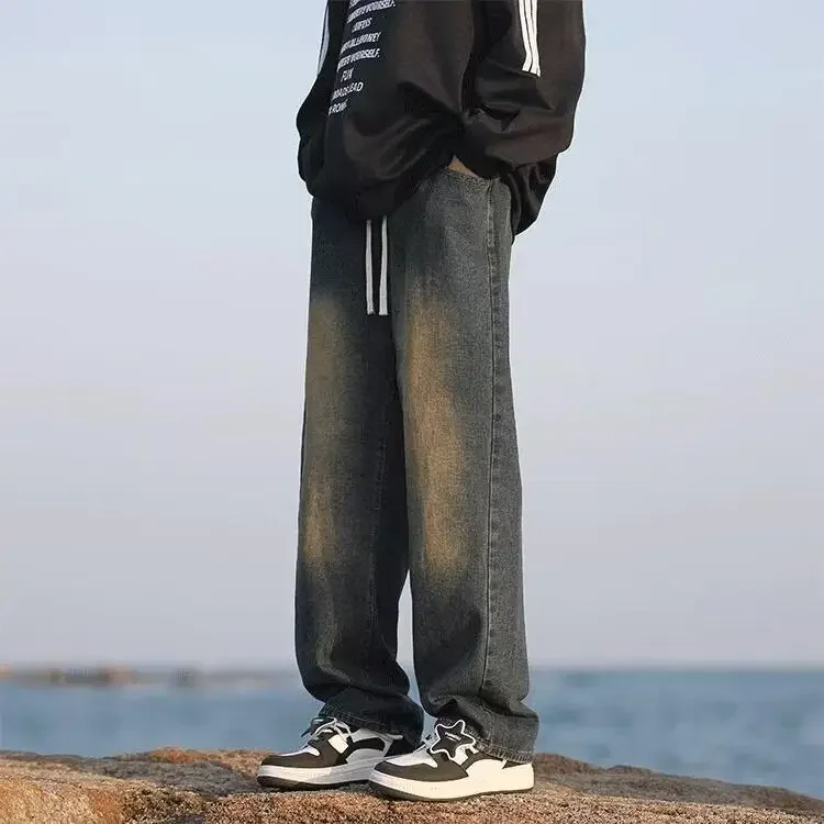 Retro Drawstring Jeans Boys Summer New Loose High Street Thin Straight Casual Long Pants
Retro Drawstring Jeans Boys Summer New Loose High Street Thin Straight Casual Long Pants