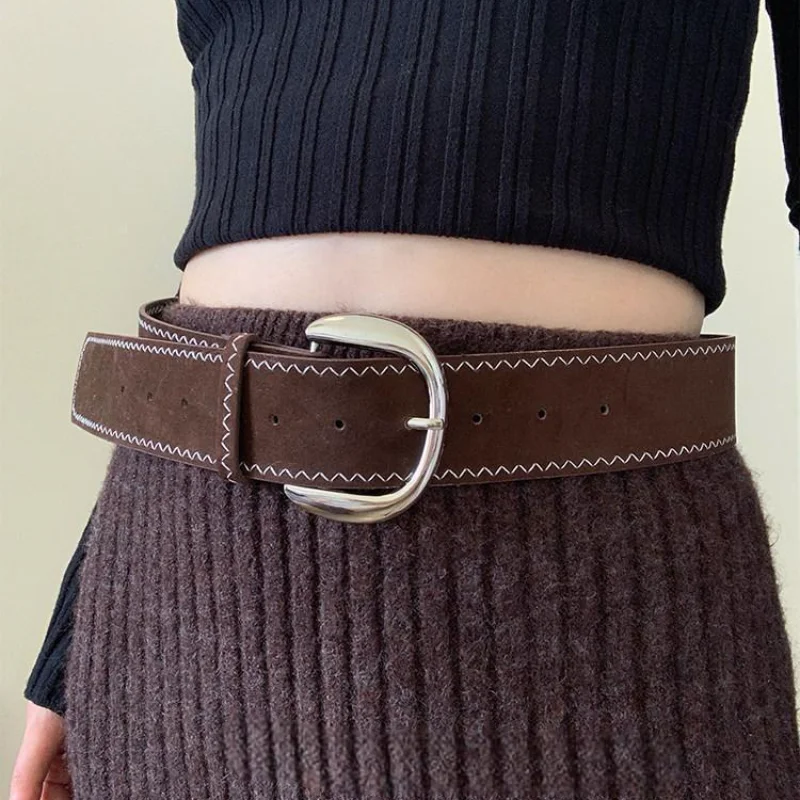 Vintage Suede Belt Brown Instagram-style Fashion Belt For Both Men And Women Punk-style Pu And Metal Belt Jeans Accessories
Vintage Suede Belt Brown Instagram-style Fashion Belt For Both Men And Women Punk-style Pu And Metal Belt Jeans Accessories