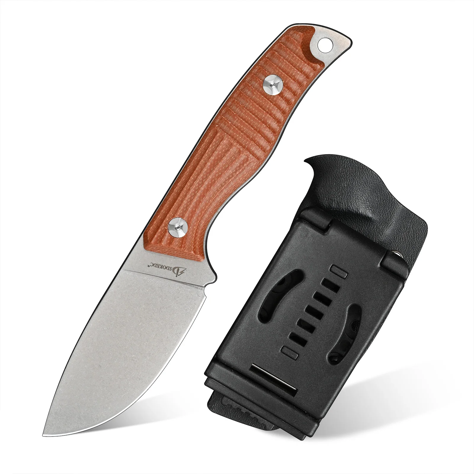 SDOKEDC High Hardness DC53 Steel EDC Knife, Wear-resistant G10 Handle with Kydex Sheath, Ideal for Everyday Carry & Camping
SDOKEDC High Hardness DC53 Steel EDC Knife, Wear-resistant G10 Handle with Kydex Sheath, Ideal for Everyday Carry & Camping