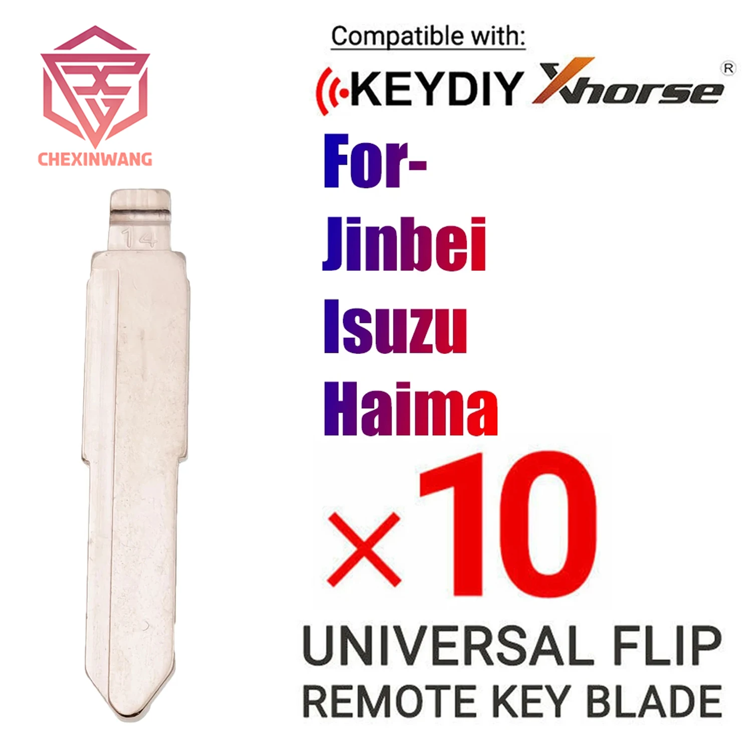 10pcs/lot Metal Uncut Blank Key Blade 14# for Isuzu for Jinbei for Haima Replacement Car Key Blade NO.14
10pcs/lot Metal Uncut Blank Key Blade 14# for Isuzu for Jinbei for Haima Replacement Car Key Blade NO.14