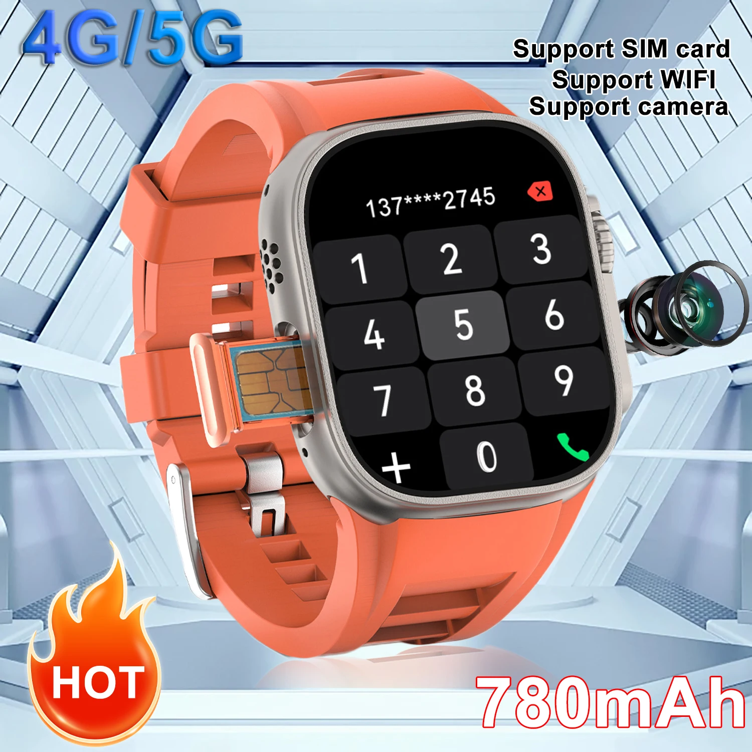 Смарт-часы с вызовом 4G 5G для мужчин Поддержка SIM-карты WIFI Камера 700 мАч SmartWatch 368*448 HD-экран Магазин приложений Игры Модные умные часы
Смарт-часы с вызовом 4G 5G для мужчин Поддержка SIM-карты WIFI Камера 700 мАч SmartWatch 368*448 HD-экран Магазин приложений Игры Модные умные часы
