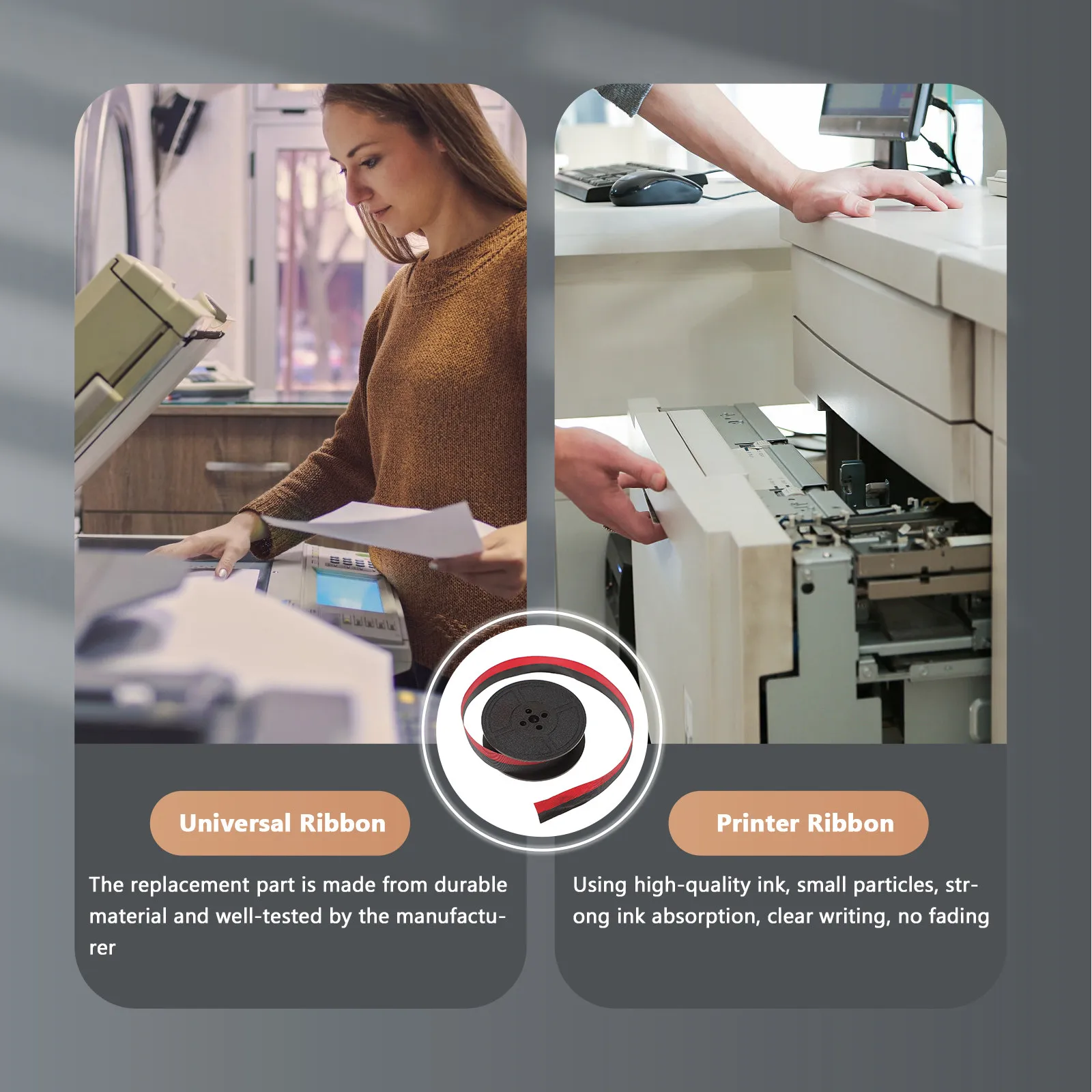 Черная универсальная высокопрочная нейлоновая лента-основа для профессиональной чернильной ленты для принтеров (замена)
Черная универсальная высокопрочная нейлоновая лента-основа для профессиональной чернильной ленты для принтеров (замена)