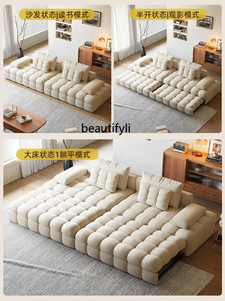 YH8 Modern simple straight row function sofa bed cream wind living room foldable retractable sofa bed dual-purpose
YH8 Modern simple straight row function sofa bed cream wind living room foldable retractable sofa bed dual-purpose