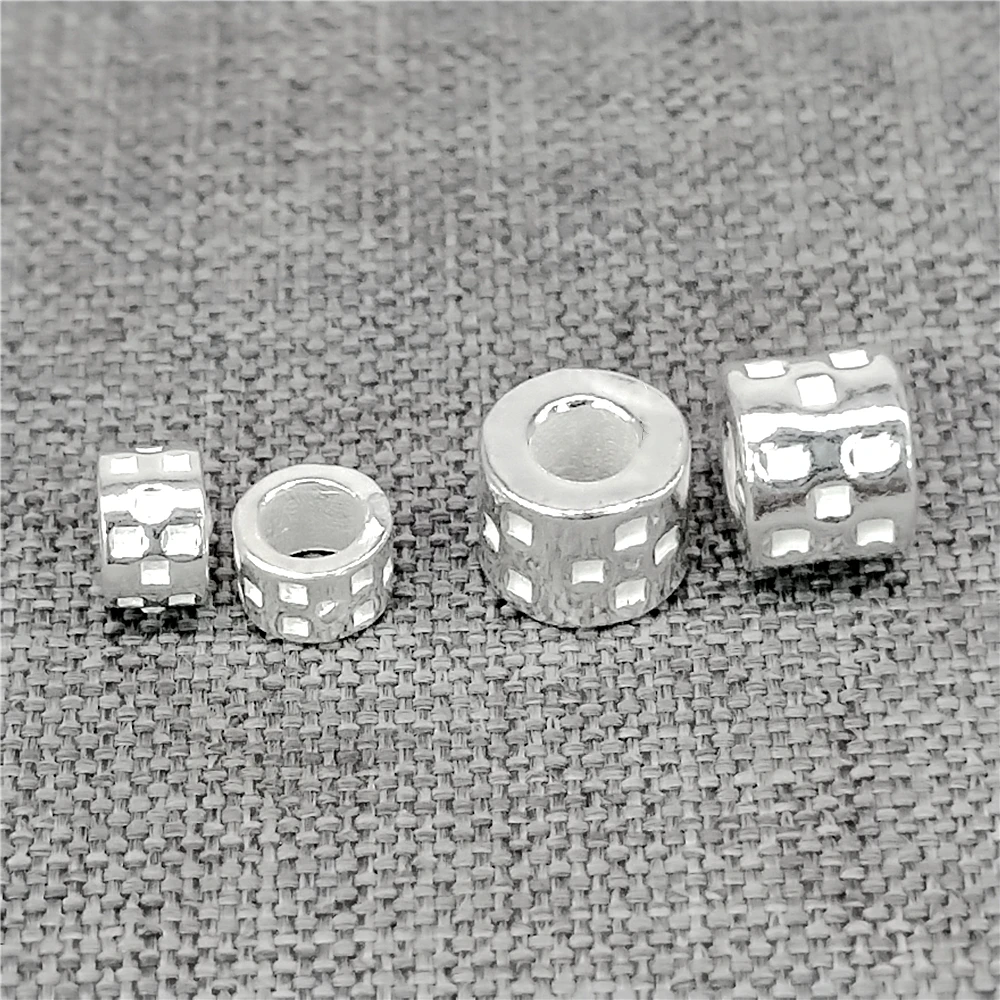 10 шт. клетчатые вогнутые бусины из стерлингового серебра 925 пробы для ожерелья-браслета 4,5 мм 6 мм
10 шт. клетчатые вогнутые бусины из стерлингового серебра 925 пробы для ожерелья-браслета 4,5 мм 6 мм