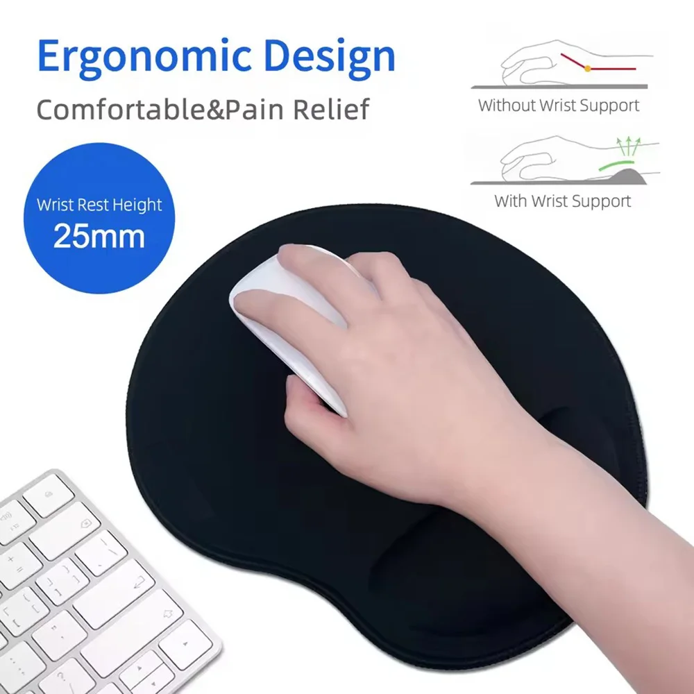 Ergonomic Mouse Pad with Silicone Wrist Support Rest Comfortable Mousepad Non-Slip PU Base for Pain Relief Computer Office
Ergonomic Mouse Pad with Silicone Wrist Support Rest Comfortable Mousepad Non-Slip PU Base for Pain Relief Computer Office