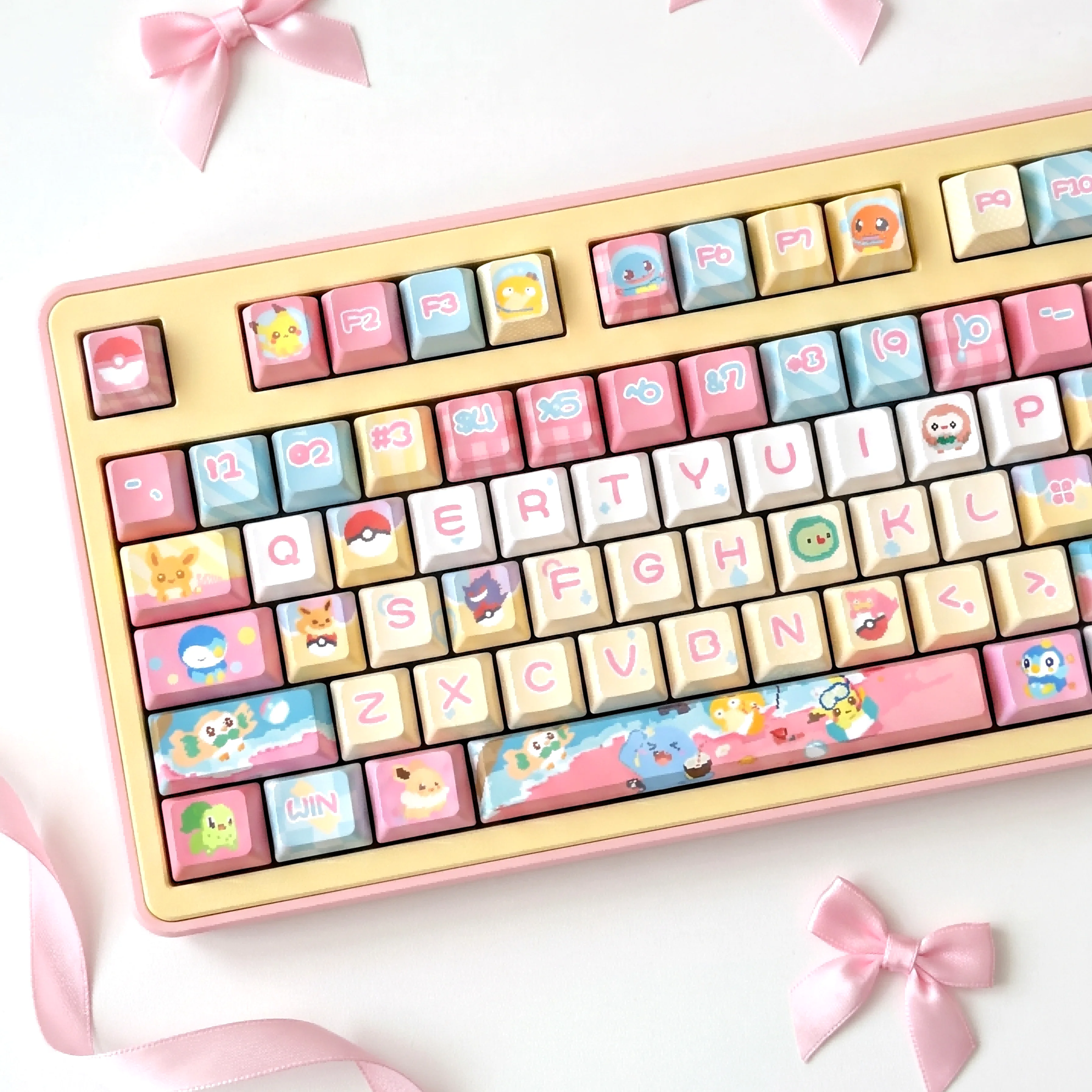 Pokémon Anime Pixel Style PBT Dye-Sublimation Keycap Set, Full Keys Mechanical Keyboard Custom Collectible
Pokémon Anime Pixel Style PBT Dye-Sublimation Keycap Set, Full Keys Mechanical Keyboard Custom Collectible