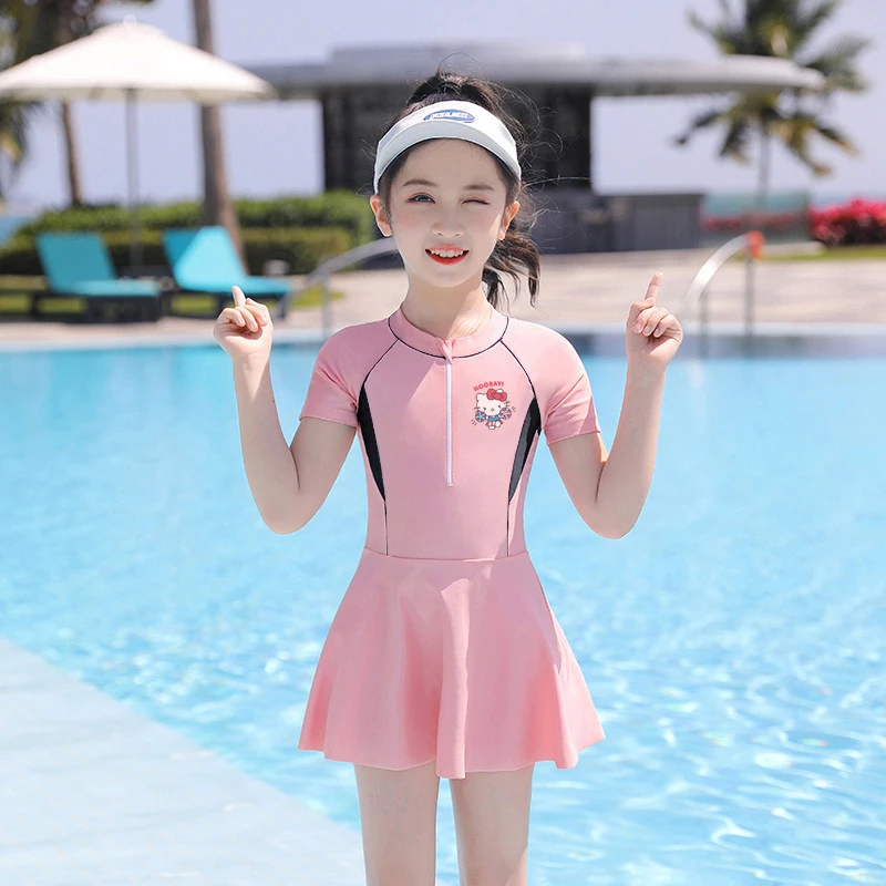 Cute Sanrio Children's Swimwear Hello Kittys Accessories Kawaii Cartoon Anime Separates Spa Beach Swimming Suit Toys Girls Gift
Cute Sanrio Children's Swimwear Hello Kittys Accessories Kawaii Cartoon Anime Separates Spa Beach Swimming Suit Toys Girls Gift