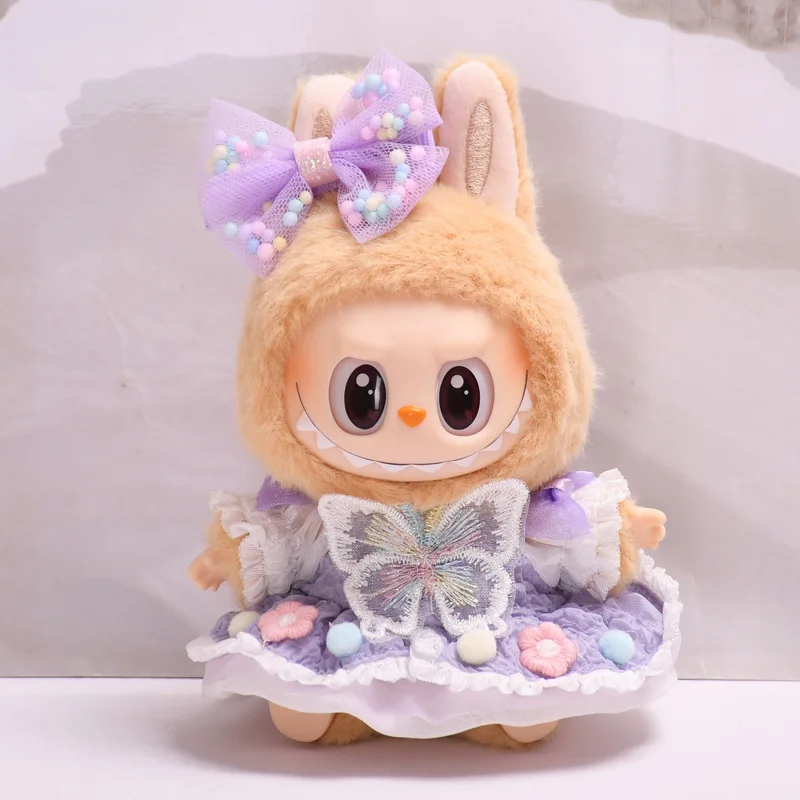 Second Generation Pendant Sitting Party Labubu Clothes Purple Bow Skirt Labubuwa Dress Dolls Accessories Girl's Gift
Second Generation Pendant Sitting Party Labubu Clothes Purple Bow Skirt Labubuwa Dress Dolls Accessories Girl's Gift