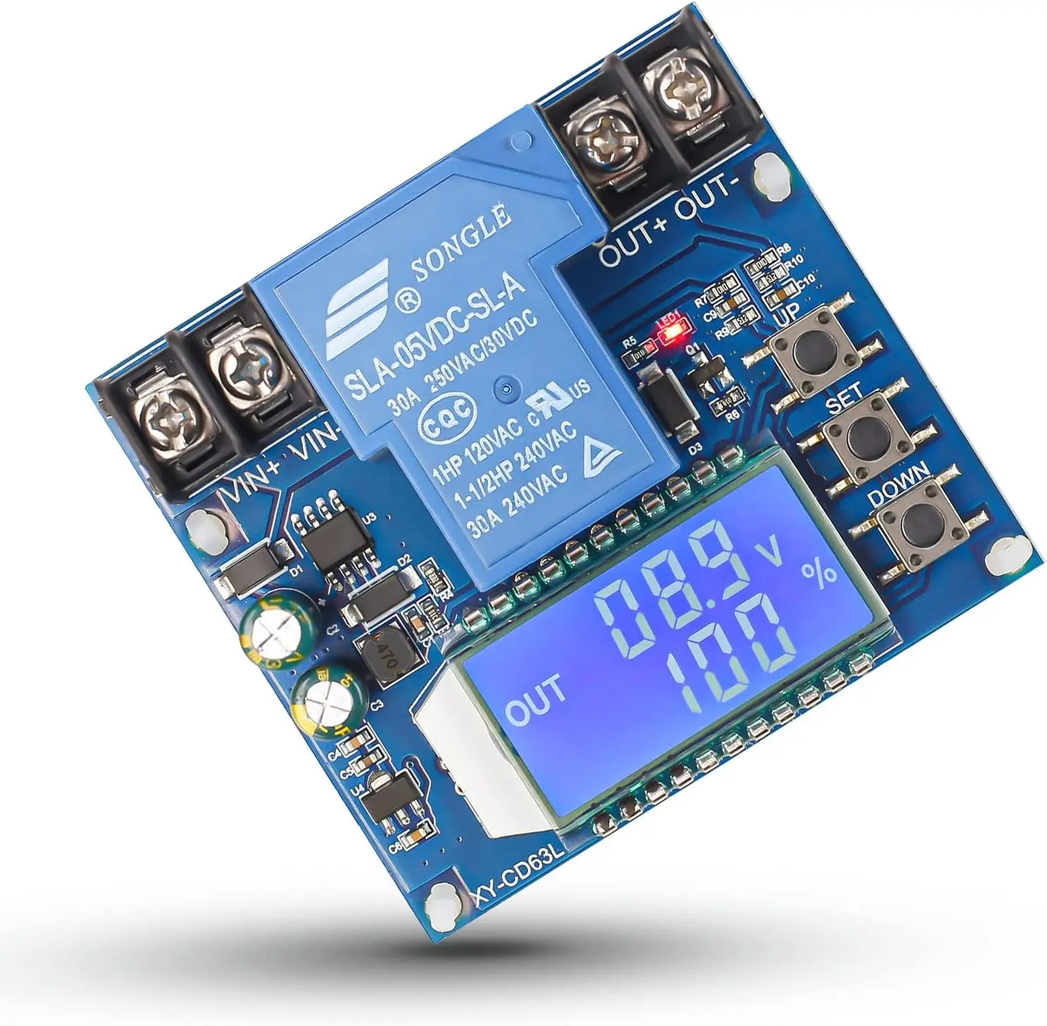 Disconnect, Icstation 6V-60V Cutoff with LCD Display 30A Protector Disconnect Switch Module Charging Discharging Protection B
Disconnect, Icstation 6V-60V Cutoff with LCD Display 30A Protector Disconnect Switch Module Charging Discharging Protection B