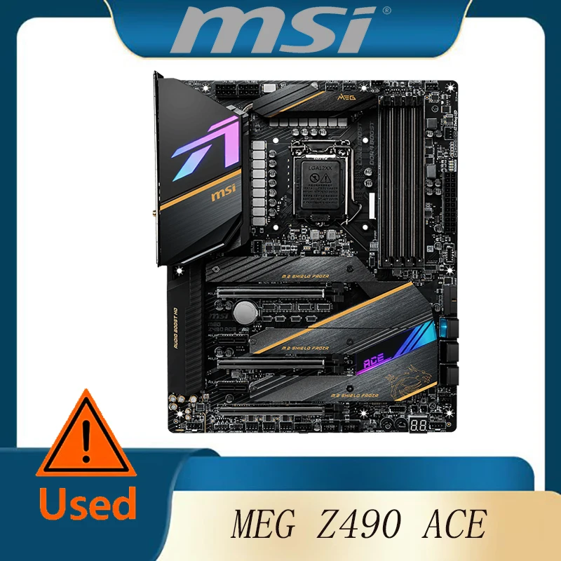 Материнская плата MSI MEG Z490 Ace Gaming Материнская плата с набором процессоров Intel Z490 Разъем LGA 1200, поддержка процессора Core i7 i5 10-го поколения DDR4 128G 
Материнская плата MSI MEG Z490 Ace Gaming Материнская плата с набором процессоров Intel Z490 Разъем LGA 1200, поддержка процессора Core i7 i5 10-го поколения DDR4 128G