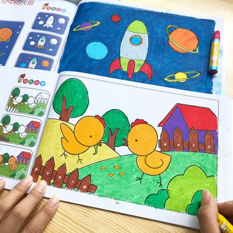6 Books Children's Coloring Picture Book 2-4 Ages Kid Enlightenment This Picture Book Crayon Graffiti Coloring Book
6 Books Children's Coloring Picture Book 2-4 Ages Kid Enlightenment This Picture Book Crayon Graffiti Coloring Book