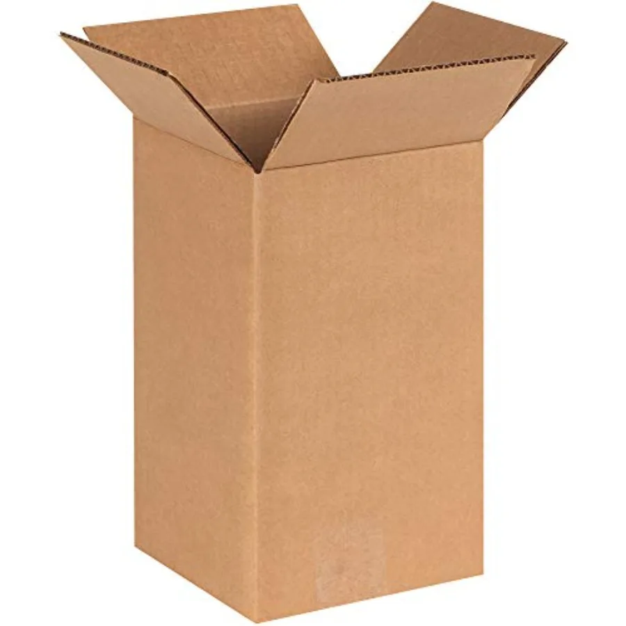 Corrugated Cardboard Shipping and Mailing Boxes 6" L x 6" W x 10" H Brown/Kraft Easy-to-Assemble Great for Small Businesses Pac
Corrugated Cardboard Shipping and Mailing Boxes 6" L x 6" W x 10" H Brown/Kraft Easy-to-Assemble Great for Small Businesses Pac