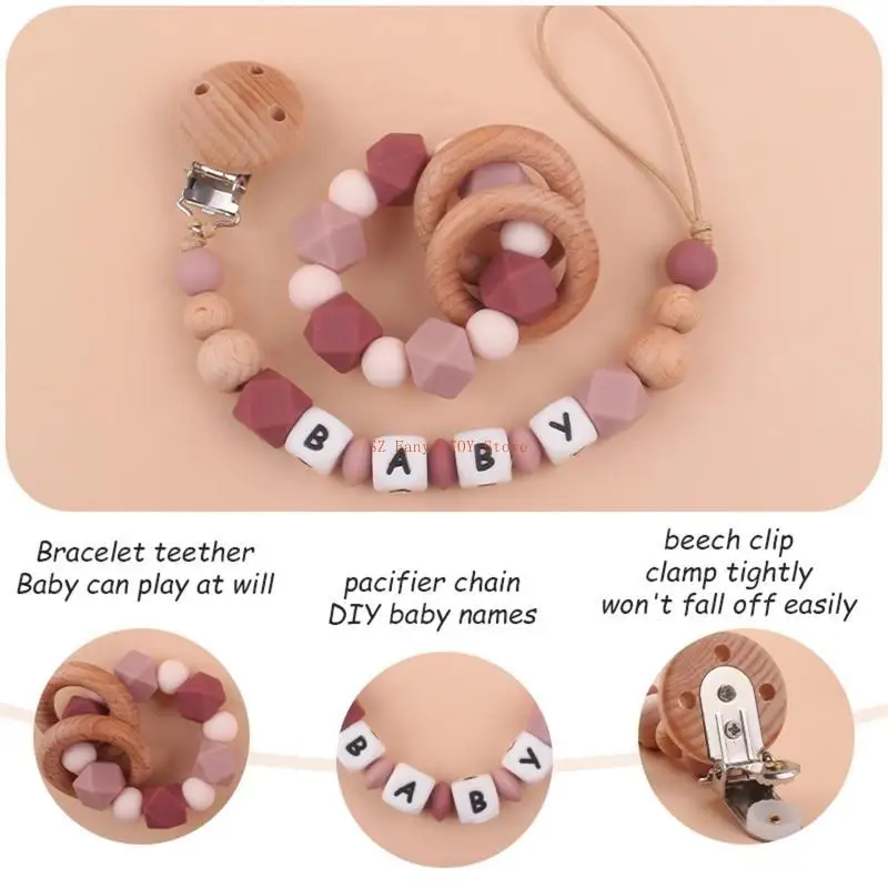 96GC Silicone Teether Beads Toy for 0-6 Month Babies Baby Chew Beads Relieve Stress Teeth Massage Motor Sensory Skill
96GC Silicone Teether Beads Toy for 0-6 Month Babies Baby Chew Beads Relieve Stress Teeth Massage Motor Sensory Skill