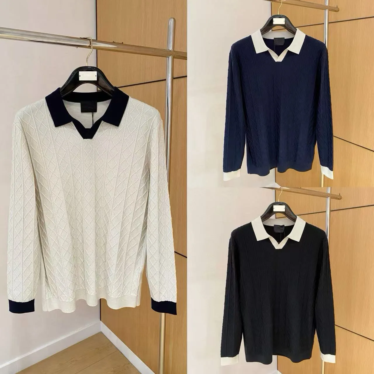 Kiton, итальянская осенне-зимняя новая вязаная рубашка ПОЛО со старыми деньгами и лацканами контрастного цвета, деловой свитер с длинными рукавами
Kiton, итальянская осенне-зимняя новая вязаная рубашка ПОЛО со старыми деньгами и лацканами контрастного цвета, деловой свитер с длинными рукавами