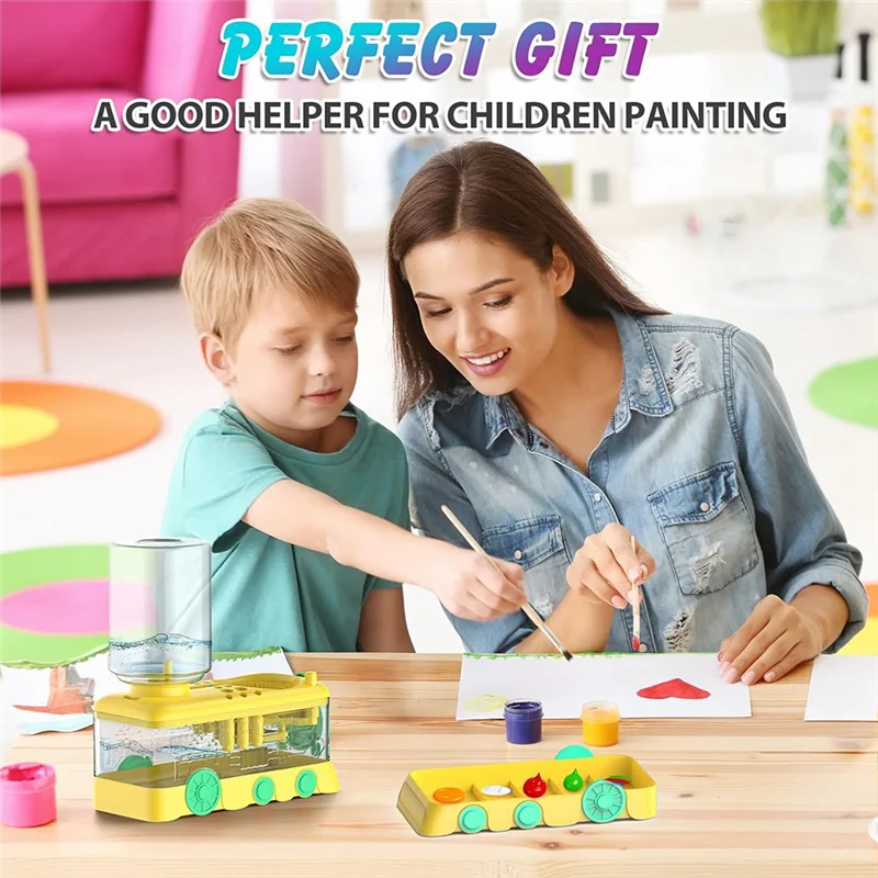 A26F-Acrylic And Watercolor Paint Brush Cleaning System - Cartoon Yellow With Holder And Drain Tray Upgrade
A26F-Acrylic And Watercolor Paint Brush Cleaning System - Cartoon Yellow With Holder And Drain Tray Upgrade