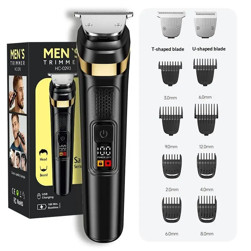 Professional 2 in 1 Hair Beard Trimmer for Men Electric Hair Cutting Machine with LCD Display Rechargeable Hair Clipper
Professional 2 in 1 Hair Beard Trimmer for Men Electric Hair Cutting Machine with LCD Display Rechargeable Hair Clipper