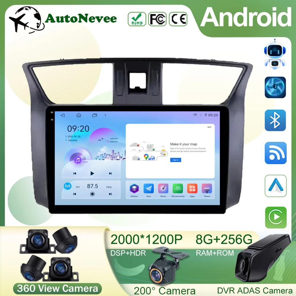 Android 15 Auto For Nissan Sylphy B17 Sentra 12 2013 2014 2015 2016 2017 2018 Carplay Car Radio Multimedia Player BT DSP Stereo
Android 15 Auto For Nissan Sylphy B17 Sentra 12 2013 2014 2015 2016 2017 2018 Carplay Car Radio Multimedia Player BT DSP Stereo