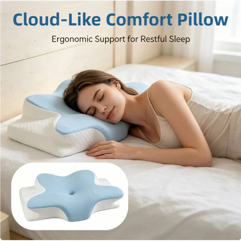 Cool Summer Memory Foam Pillow Slow Rebound Butterfly Cervical Neck Pillow Cooling Sleep Support for Hot Sleepers
Cool Summer Memory Foam Pillow Slow Rebound Butterfly Cervical Neck Pillow Cooling Sleep Support for Hot Sleepers