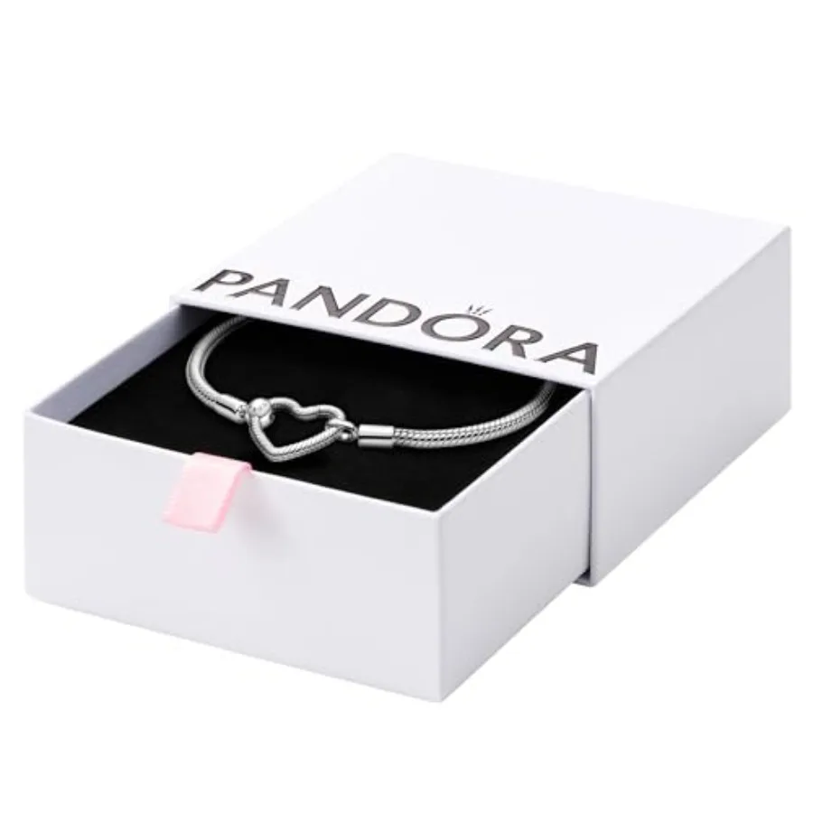 Moments Heart Clasp Snake Chain Bracelet - Charm Bracelet for Women - Compatible Moments Charms - Gift for Her - Sterling Silve
Moments Heart Clasp Snake Chain Bracelet - Charm Bracelet for Women - Compatible Moments Charms - Gift for Her - Sterling Silve