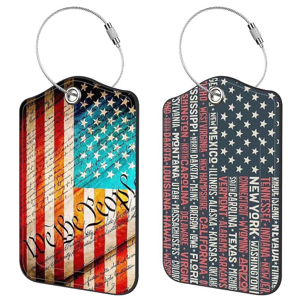 Free Shipping2 Pack Luggage Tags,PU Leather Baggage Tag with Privacy Cover Name Address Labels and Metal Ring for Men and Women
Free Shipping2 Pack Luggage Tags,PU Leather Baggage Tag with Privacy Cover Name Address Labels and Metal Ring for Men and Women